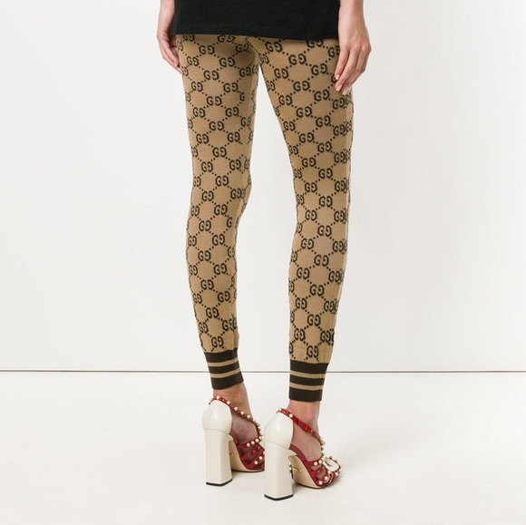 SOLD !!! 🔥GUCCI GG knitted wool leggings Supreme - Picture 2 of 8